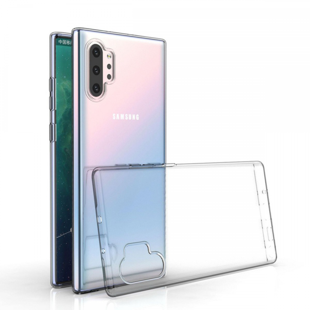 Newface Samsung Galaxy Note 10 Plus Kılıf Lüx Şeffaf Silikon