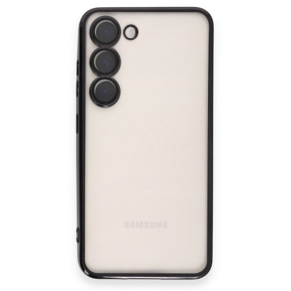 Newface Samsung Galaxy S23 Plus Kılıf Razer Lensli Silikon - Siyah
