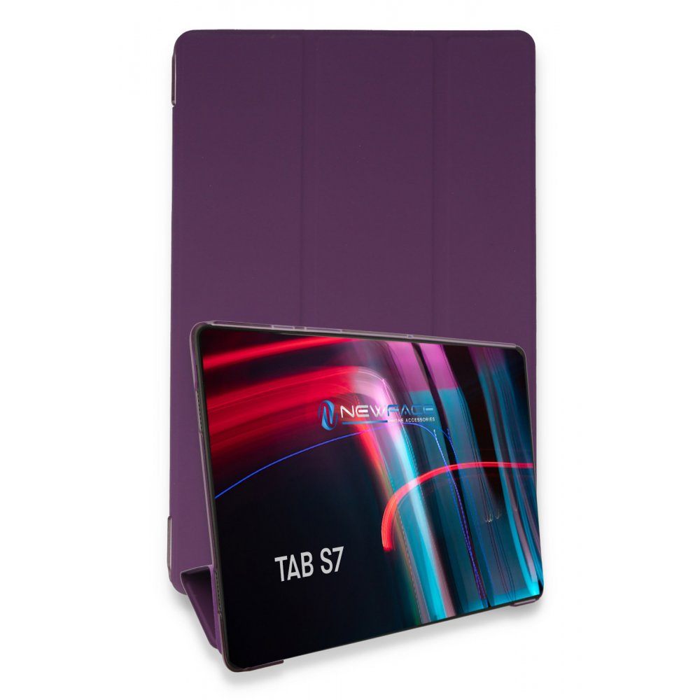 Newface Samsung Galaxy T870 Tab S7 11 Kılıf Tablet Smart Kılıf - Mor