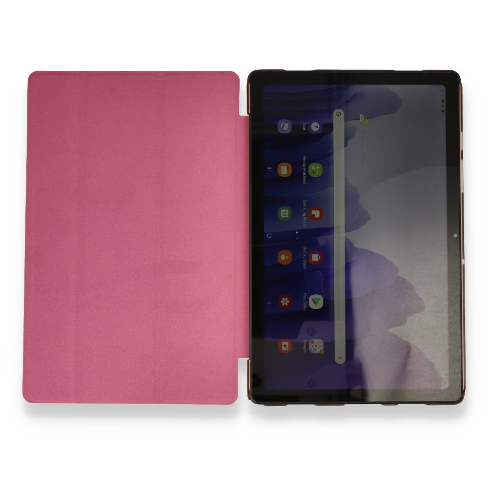 Newface Samsung Galaxy X800 Tab S8 Plus 12.4 Kılıf Tablet Smart Kılıf - Pembe