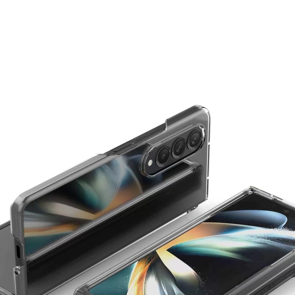 Newface Samsung Galaxy Z Fold 3 Kılıf Fold TPU Silikon - Şeffaf