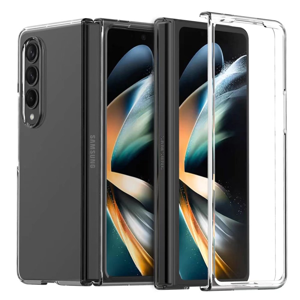 Newface Samsung Galaxy Z Fold 4 Kılıf Fold TPU Silikon - Şeffaf