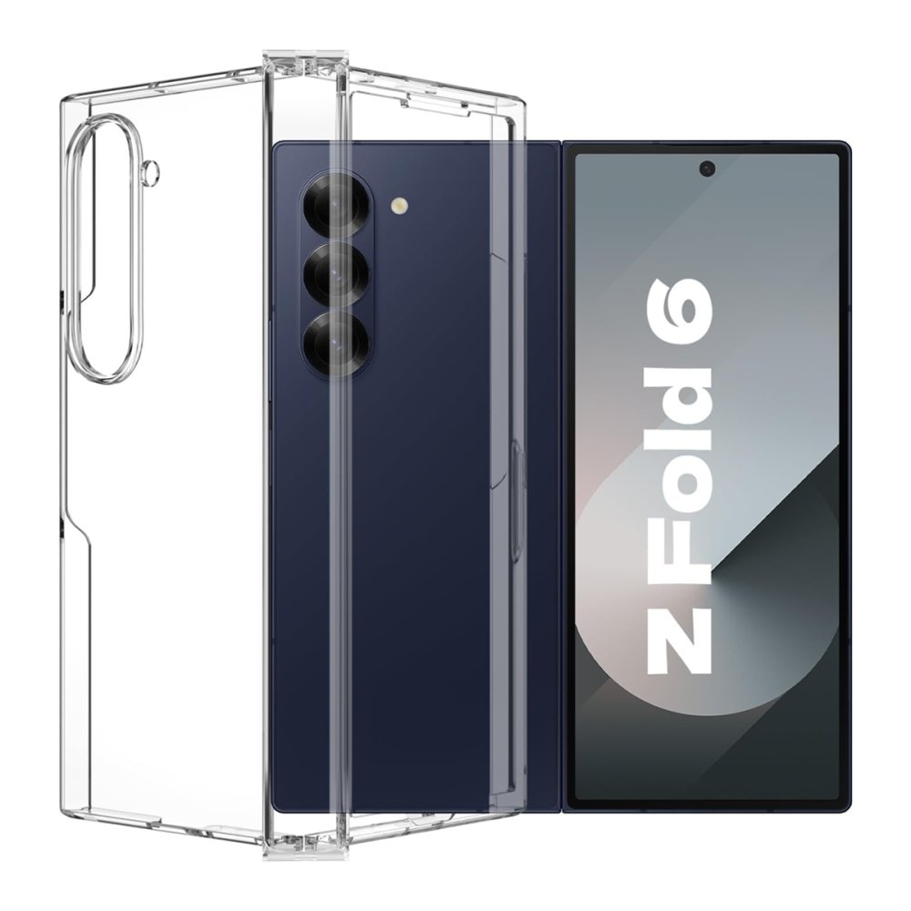 Newface Samsung Galaxy Z Fold 6 Kılıf Pc Sert Şeffaf Kapak - Şeffaf