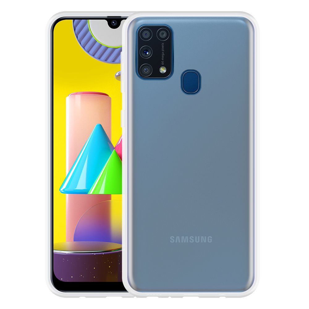 Newface Samsung Galaxy M31 Kılıf Lüx Şeffaf Silikon