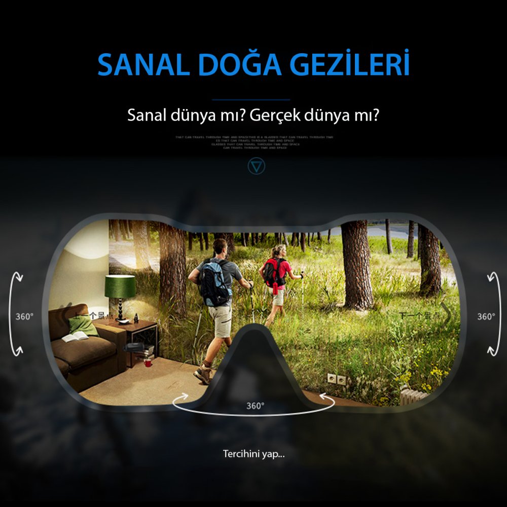 Newface Shinecon SC-G02ED 3D Sanal Gerçeklik Gözlüğü - Siyah