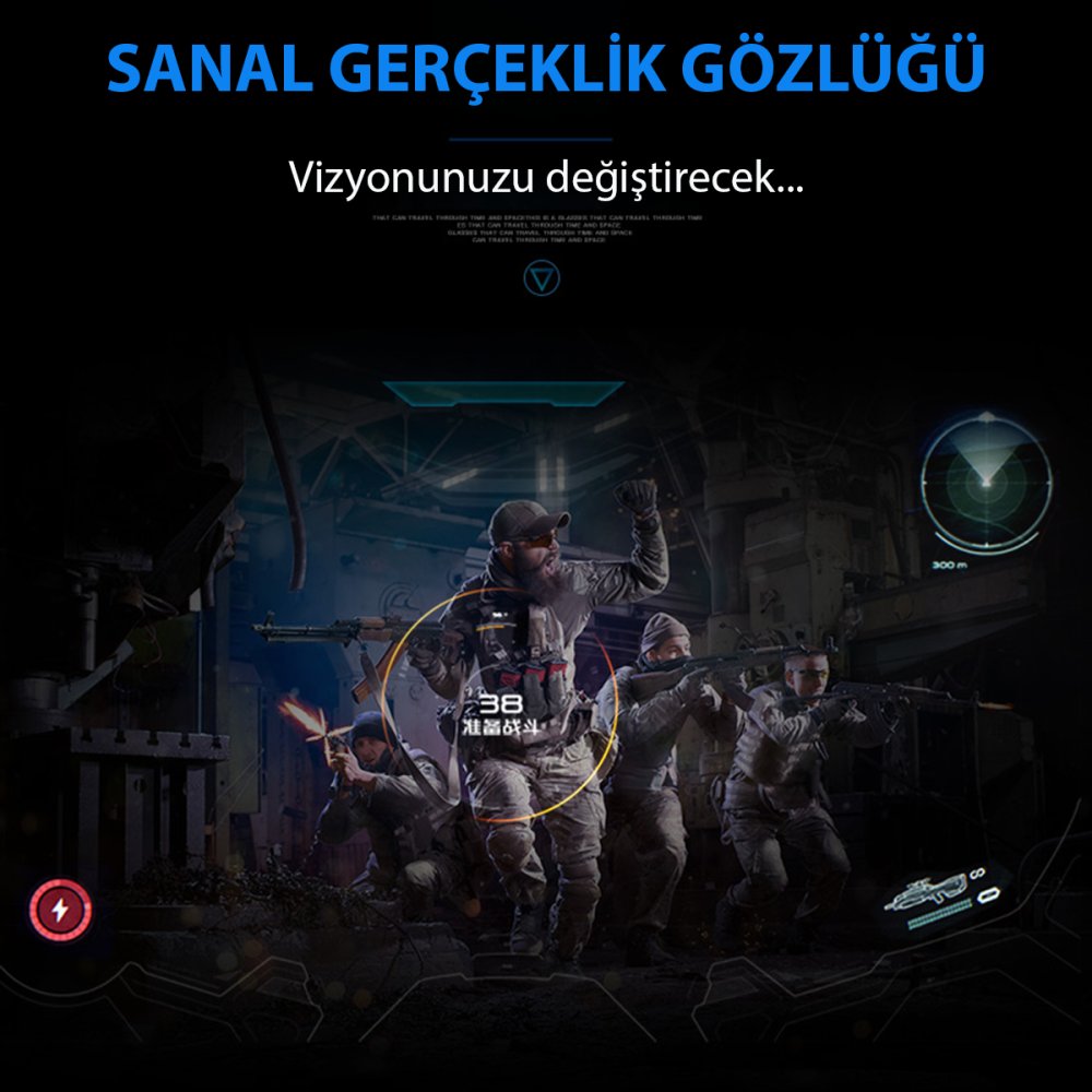 Newface Shinecon SC-G02ED 3D Sanal Gerçeklik Gözlüğü - Siyah