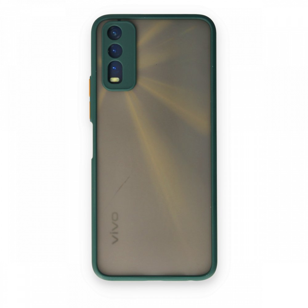 Newface Vivo Y11S Kılıf Montreal Silikon Kapak - Yeşil