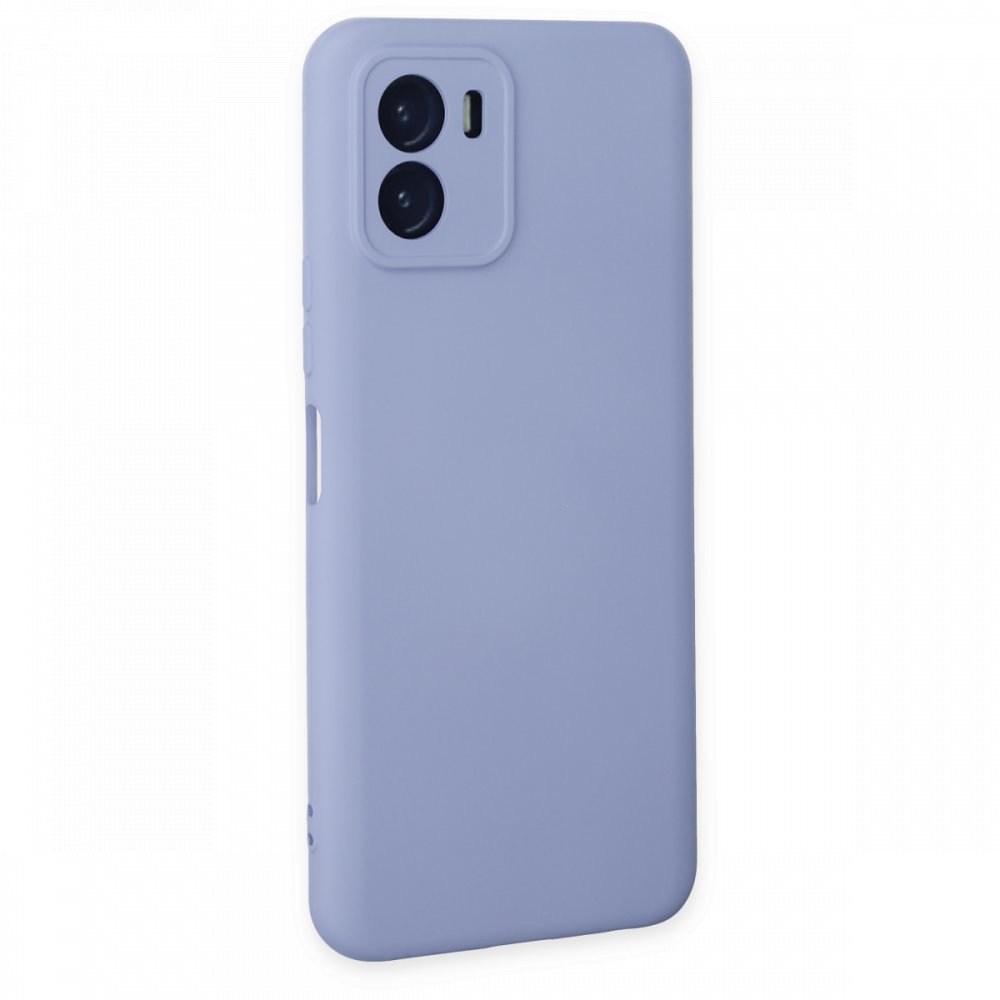 Newface Vivo Y15S Kılıf Nano içi Kadife Silikon - Lila