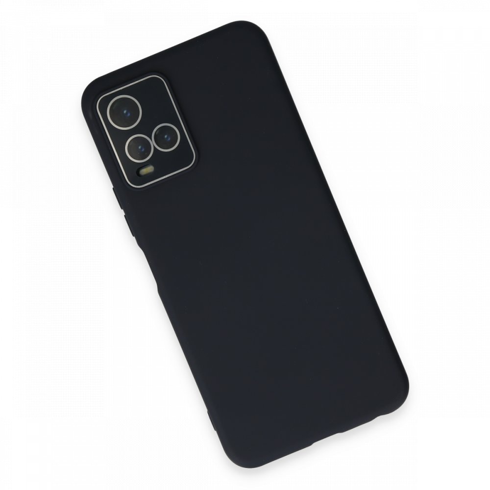 Newface Vivo Y21S Kılıf Lansman Glass Kapak - Lacivert