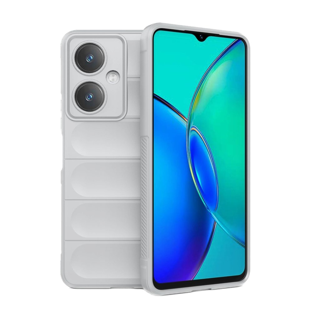 Newface Vivo Y27 Kılıf Optimum Silikon - Krem