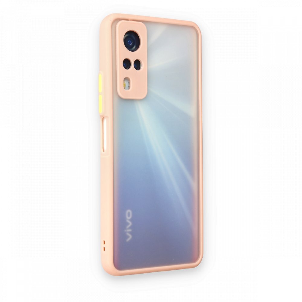 Newface Vivo Y53S Kılıf Montreal Silikon Kapak - Pembe