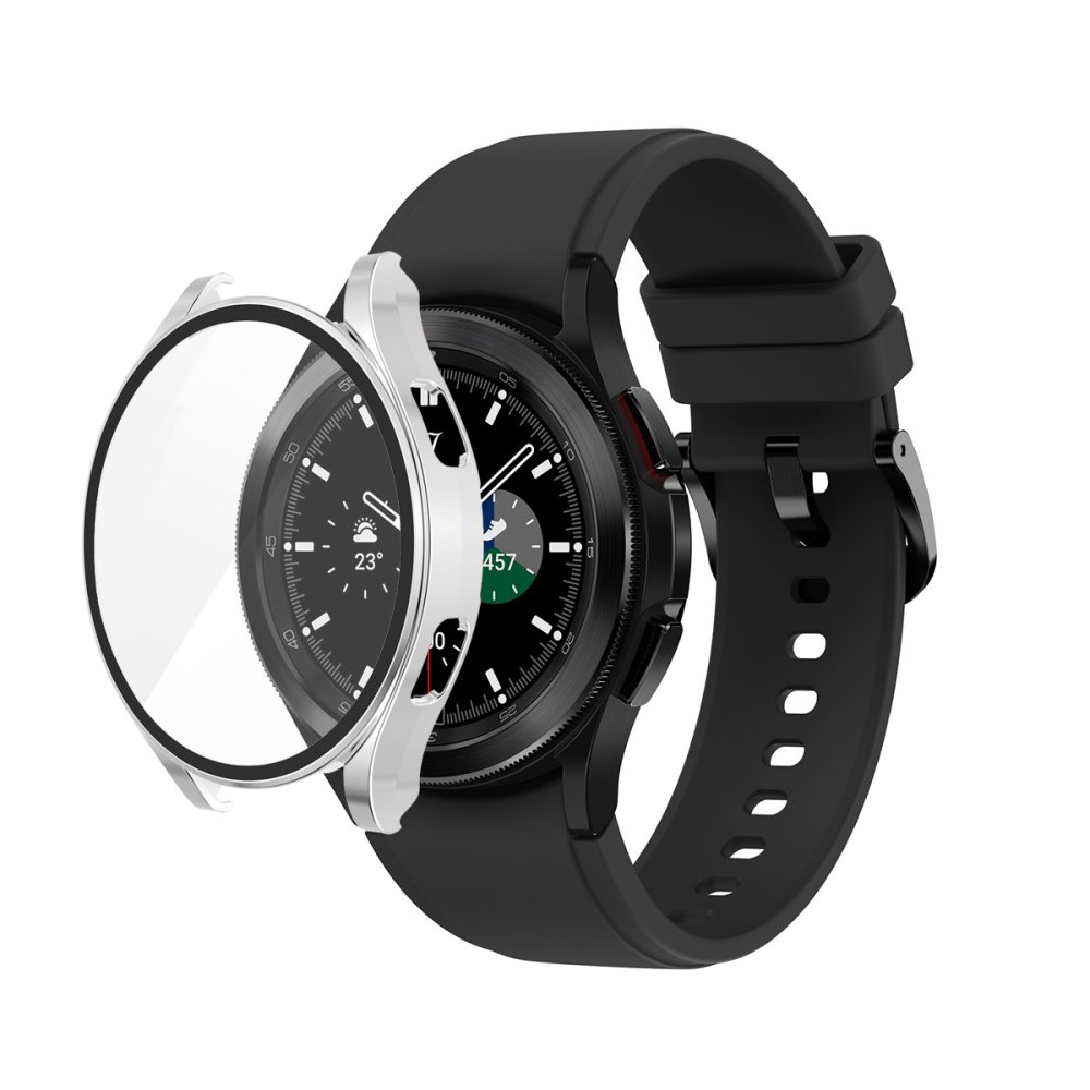 Newface Watch 5 44mm Wall Camlı Kasa Ekran Koruyucu - Gümüş