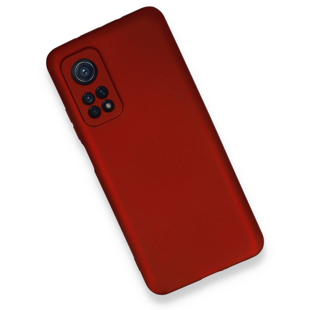 Newface Xiaomi Mi 10T Pro Kılıf First Silikon - Bordo