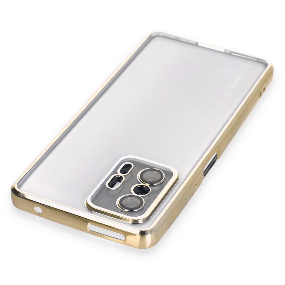 Newface Xiaomi Mi 11T Kılıf Razer Lensli Silikon - Gold