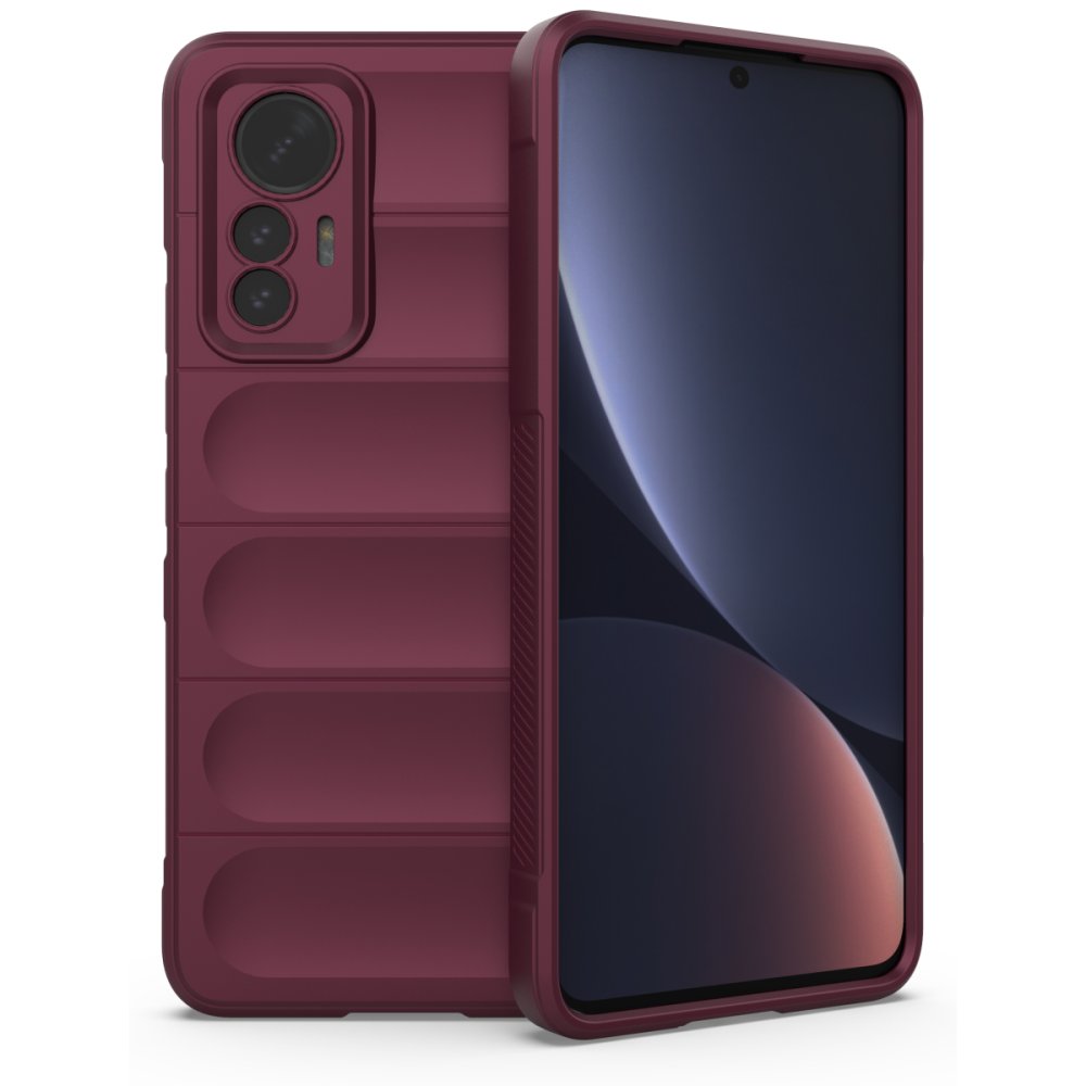 Newface Xiaomi Mi 12 Lite Kılıf Optimum Silikon - Bordo