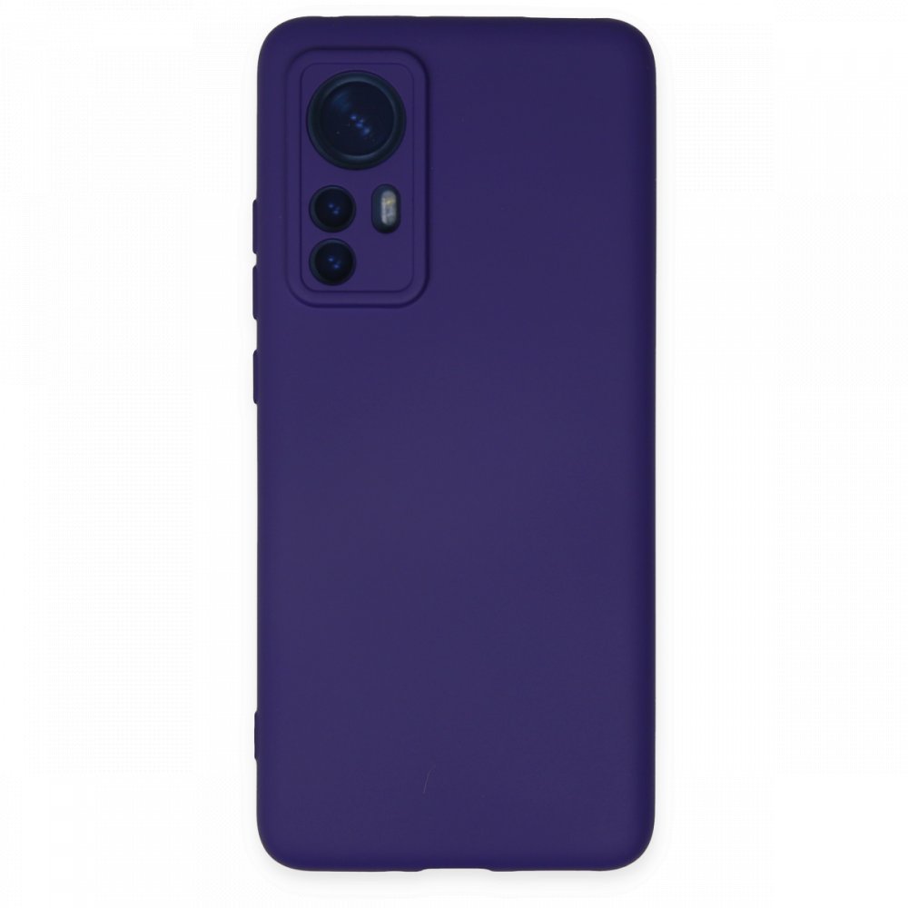 Newface Xiaomi Mi 12X Kılıf Nano içi Kadife Silikon - Mor