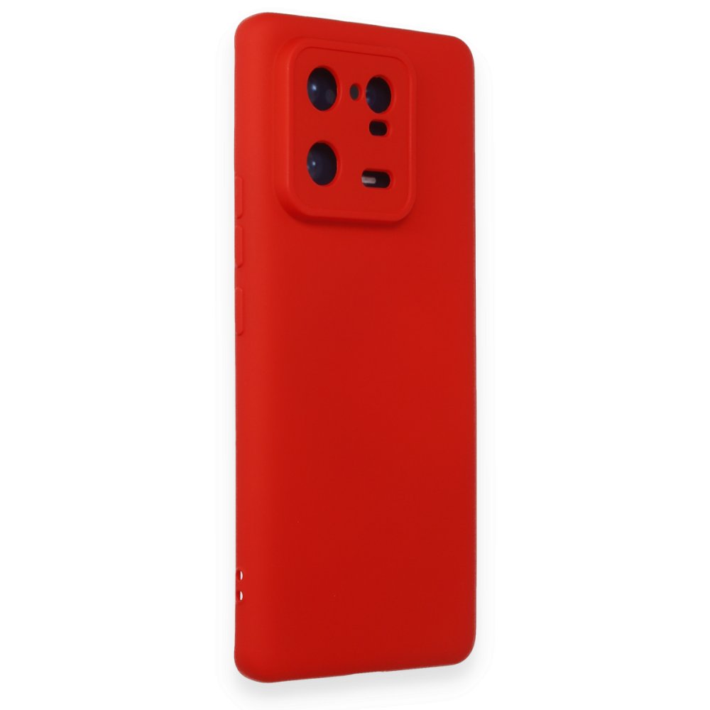 Newface Xiaomi Mi 13 Pro Kılıf Nano içi Kadife Silikon - Kırmızı