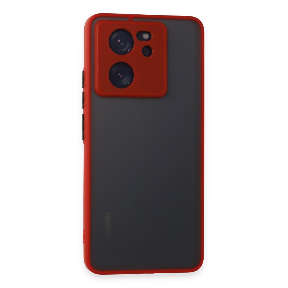 Newface Xiaomi Mi 13T Pro Kılıf Montreal Silikon Kapak - Kırmızı