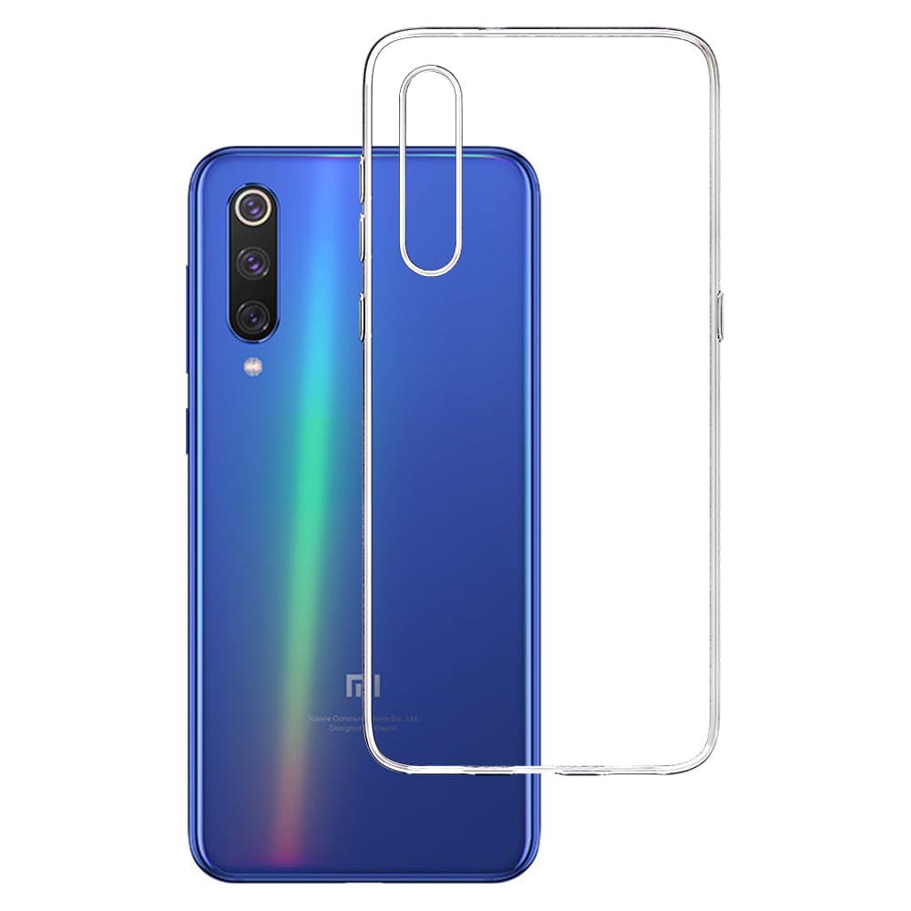 Newface Xiaomi Mi 9 Kılıf Lüx Şeffaf Silikon - Şeffaf