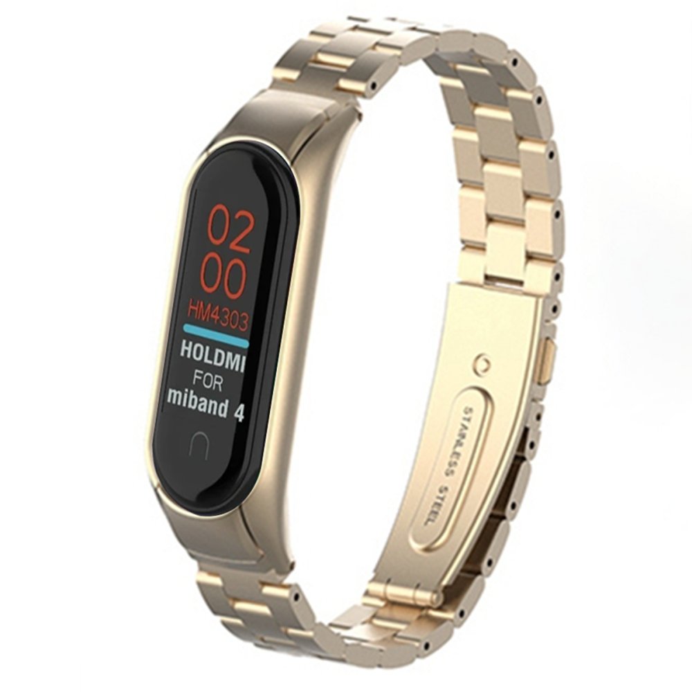 Newface Xiaomi Mi Band 3 Metal Baklalı Kordon - Gold