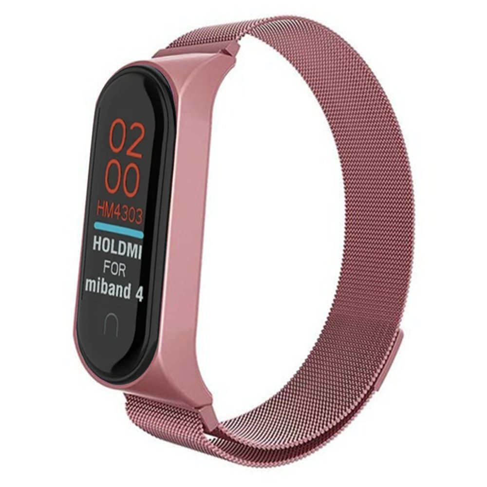 Newface Xiaomi Mi Band 5 Metal Mıknatıslı Kordon - Rose