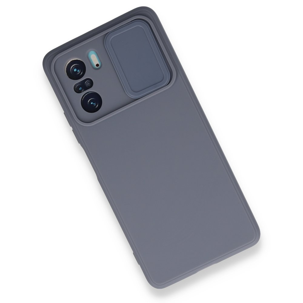 Newface Xiaomi Poco F3 Kılıf Color Lens Silikon - Gri