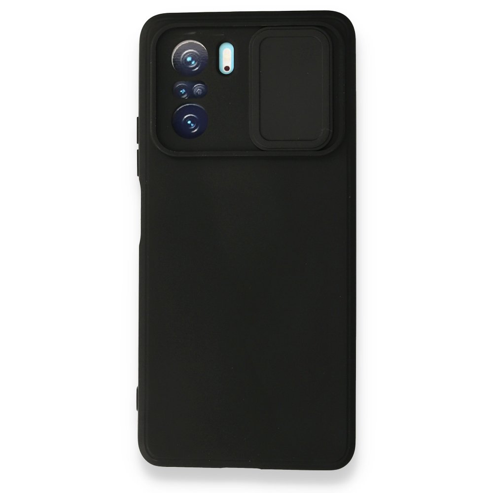 Newface Xiaomi Poco F3 Kılıf Color Lens Silikon - Siyah