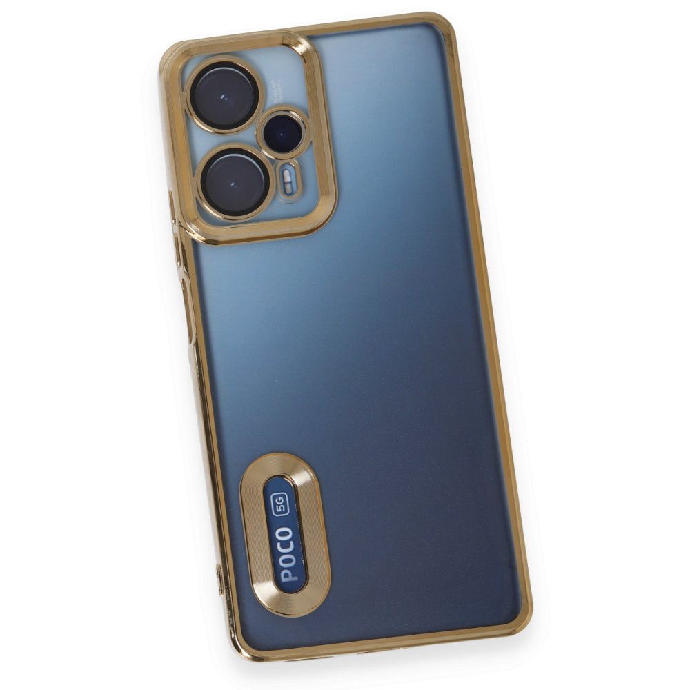 Newface Xiaomi Poco F5 Kılıf Slot Silikon - Gold