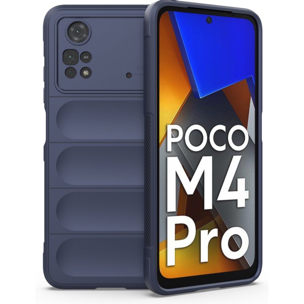 Newface Xiaomi Poco M4 Pro 4G Kılıf Optimum Silikon - Lacivert