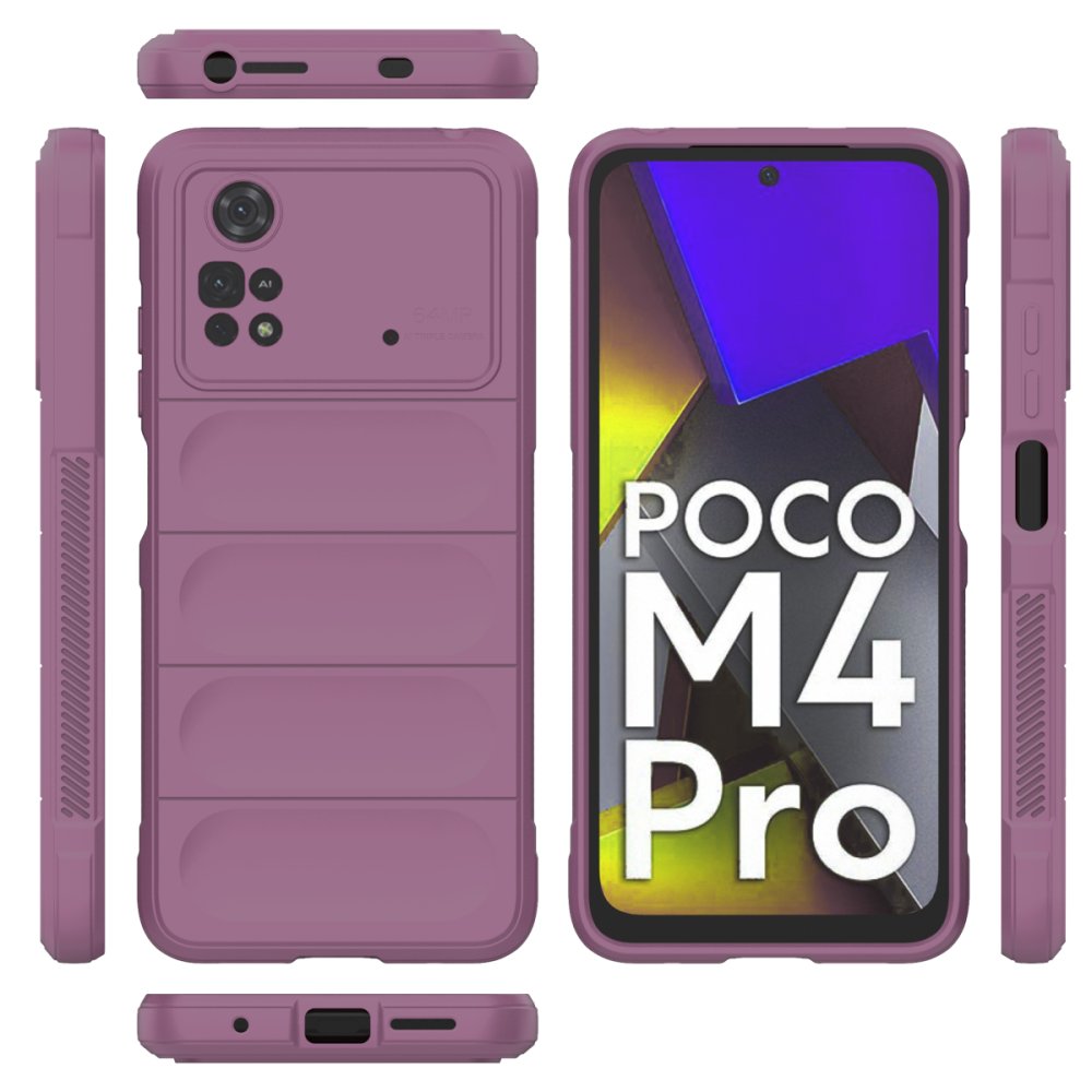 Newface Xiaomi Poco M4 Pro 4G Kılıf Optimum Silikon - Mor