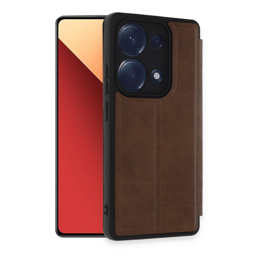 Newface Xiaomi Poco M6 Pro 4G Kılıf Flip Cover - Taba