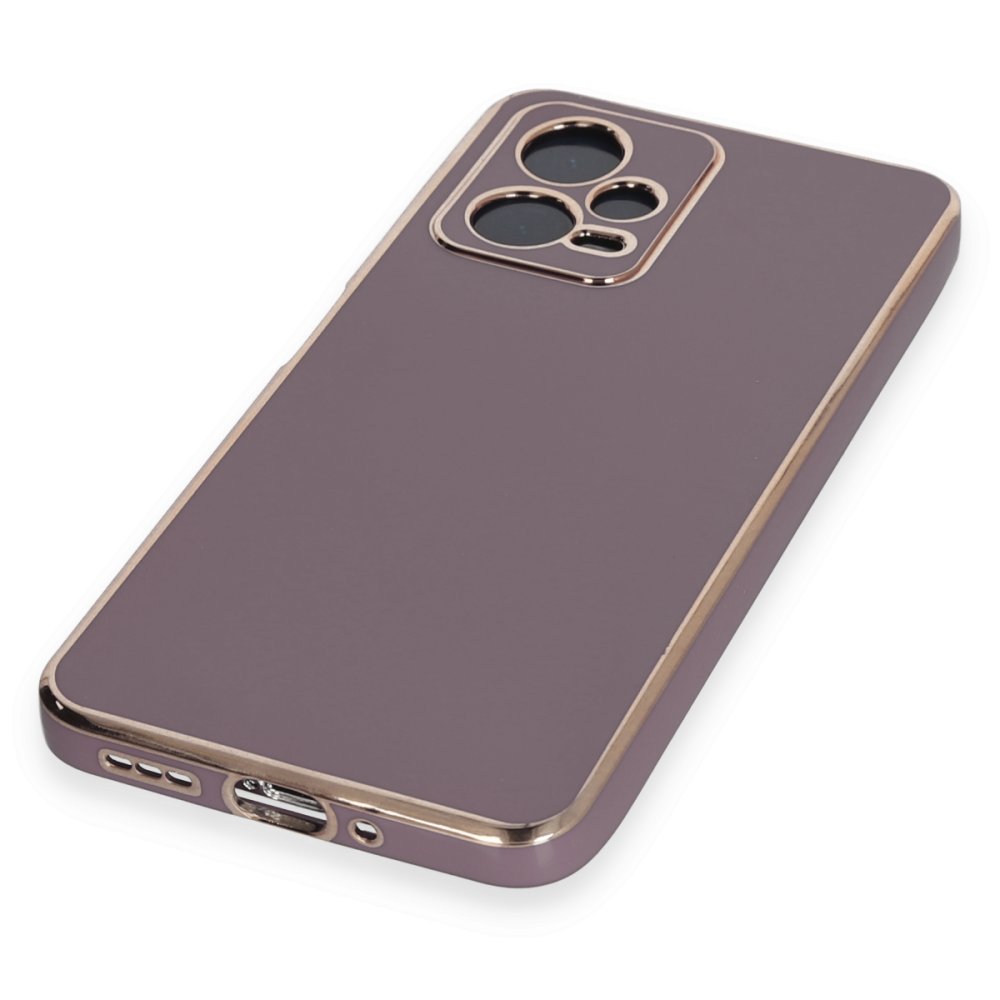 Newface Xiaomi Poco X5 5G Kılıf Volet Silikon - Mor