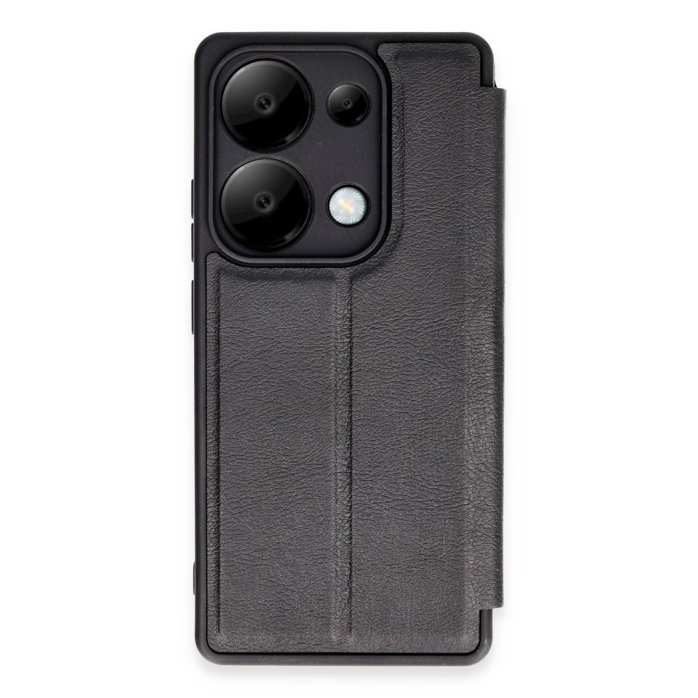 Newface Xiaomi Poco X6 Kılıf Flip Cover - Siyah