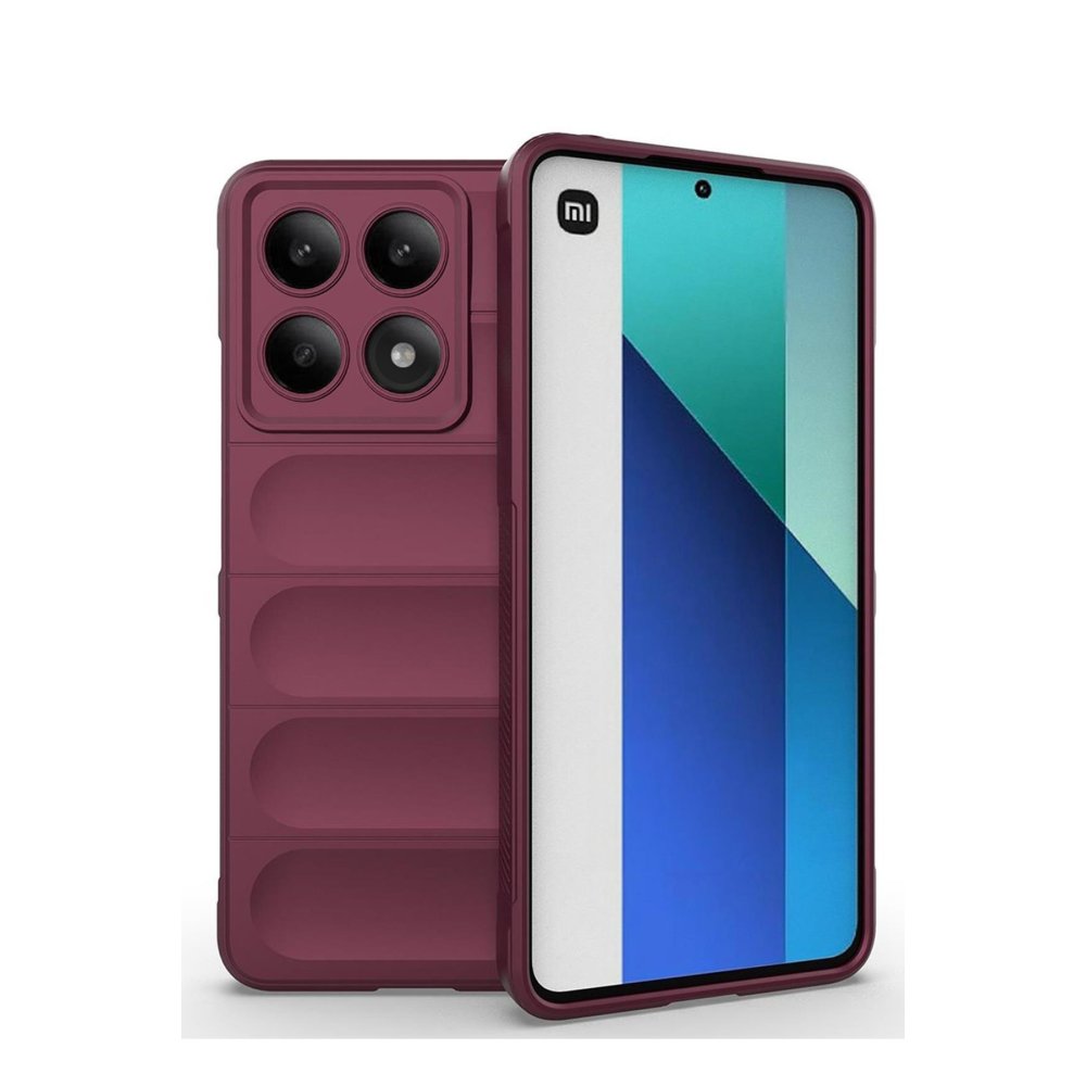 Newface Xiaomi Poco X6 Pro Kılıf Optimum Silikon - Bordo