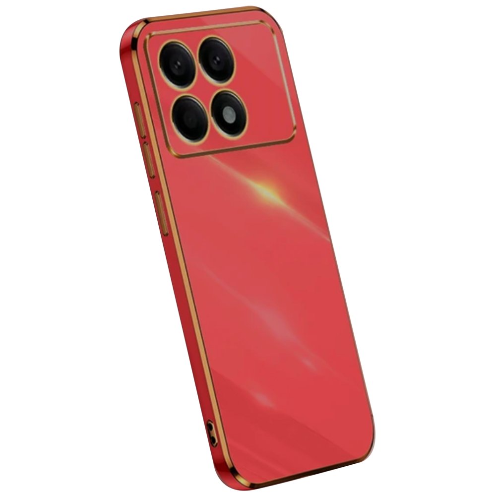 Newface Xiaomi Poco X6 Pro Kılıf Volet Silikon - Kırmızı