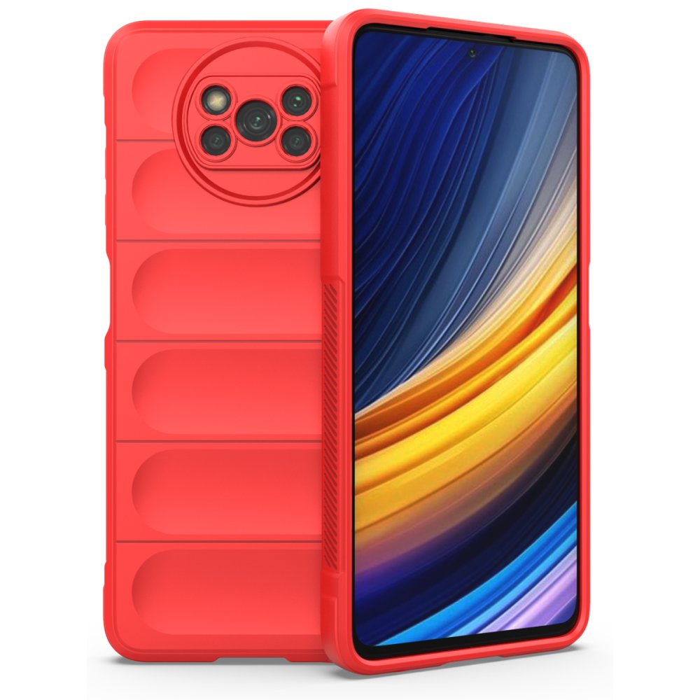 Newface Xiaomi Pocophone X3 Kılıf Optimum Silikon - Kırmızı