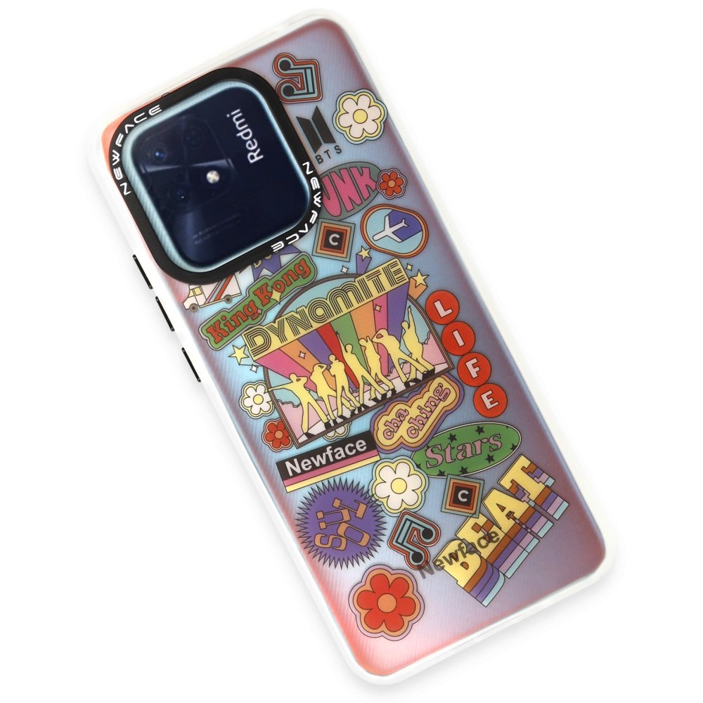 Newface Xiaomi Redmi 10C Kılıf Estoril Desenli Kapak - Estoril - 14
