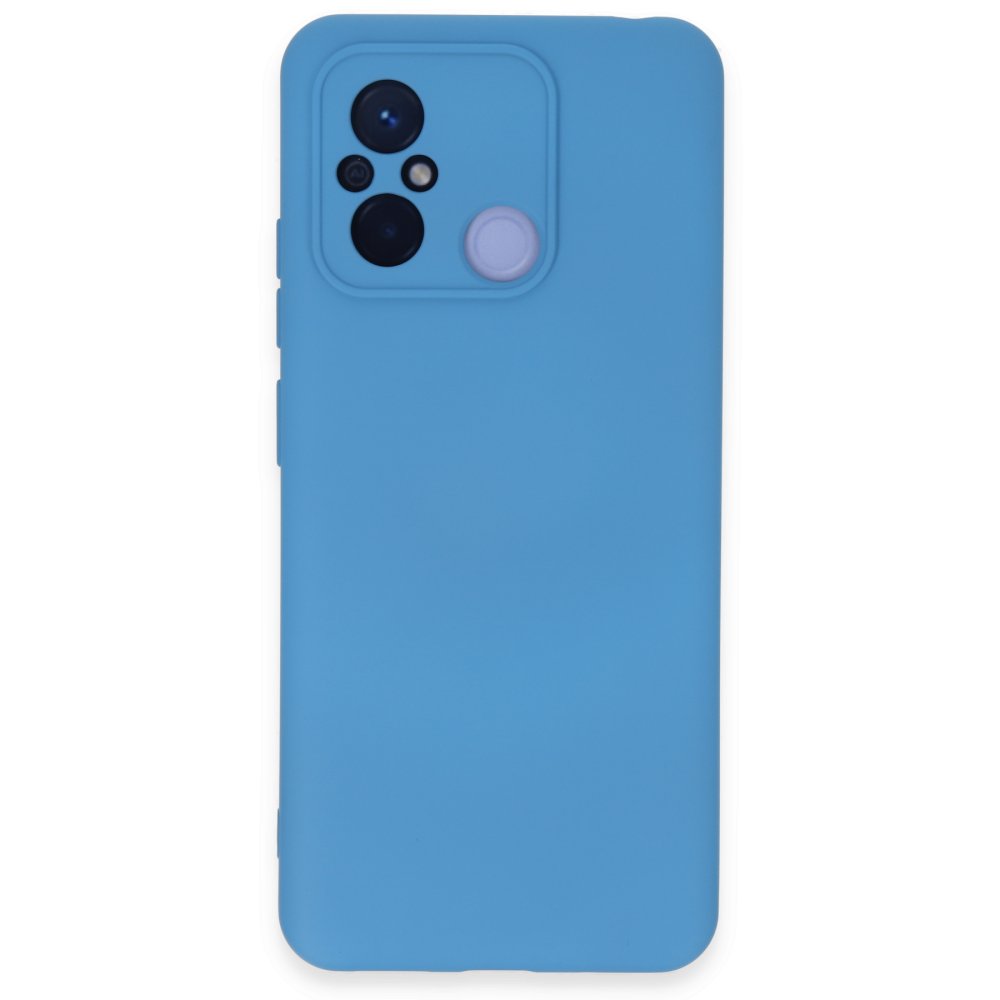 Newface Xiaomi Redmi 12C Kılıf Nano içi Kadife Silikon - Mavi