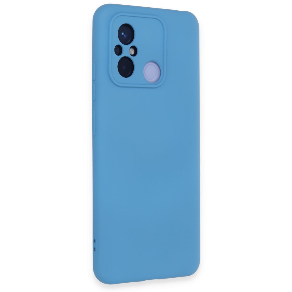 Newface Xiaomi Redmi 12C Kılıf Nano içi Kadife Silikon - Mavi