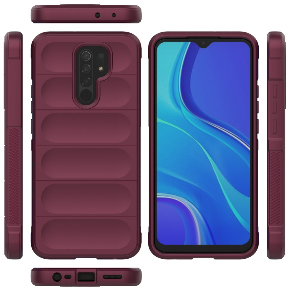 Newface Xiaomi Redmi 9 Kılıf Optimum Silikon - Bordo