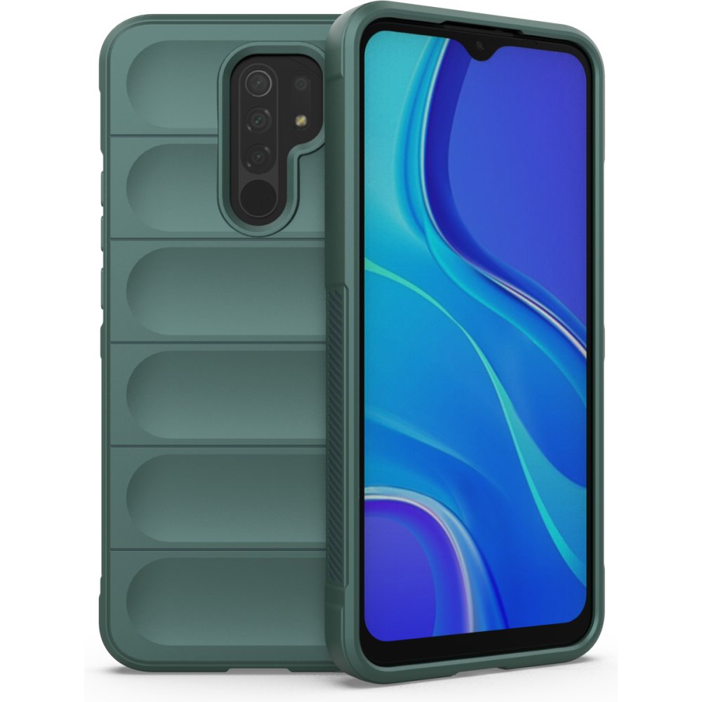 Newface Xiaomi Redmi 9 Kılıf Optimum Silikon - Koyu Yeşil