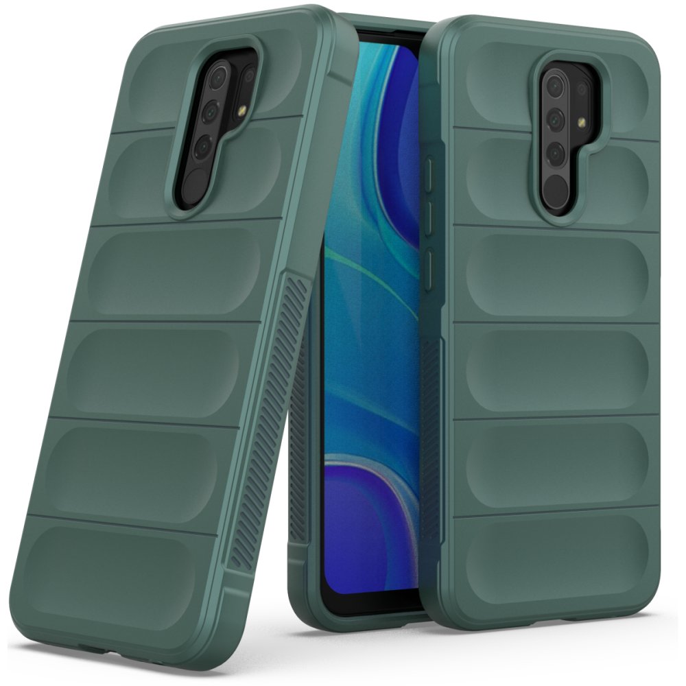 Newface Xiaomi Redmi 9 Kılıf Optimum Silikon - Koyu Yeşil