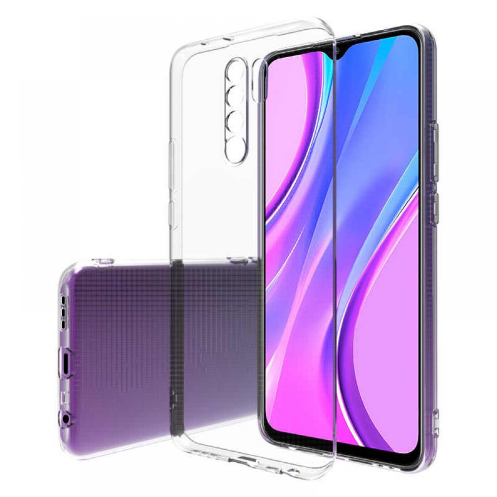 Newface Xiaomi Redmi 9 Kılıf Lüx Şeffaf Silikon - Şeffaf