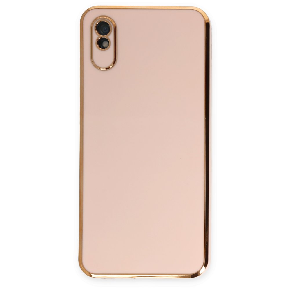 Newface Xiaomi Redmi 9A Kılıf Volet Silikon - Pembe