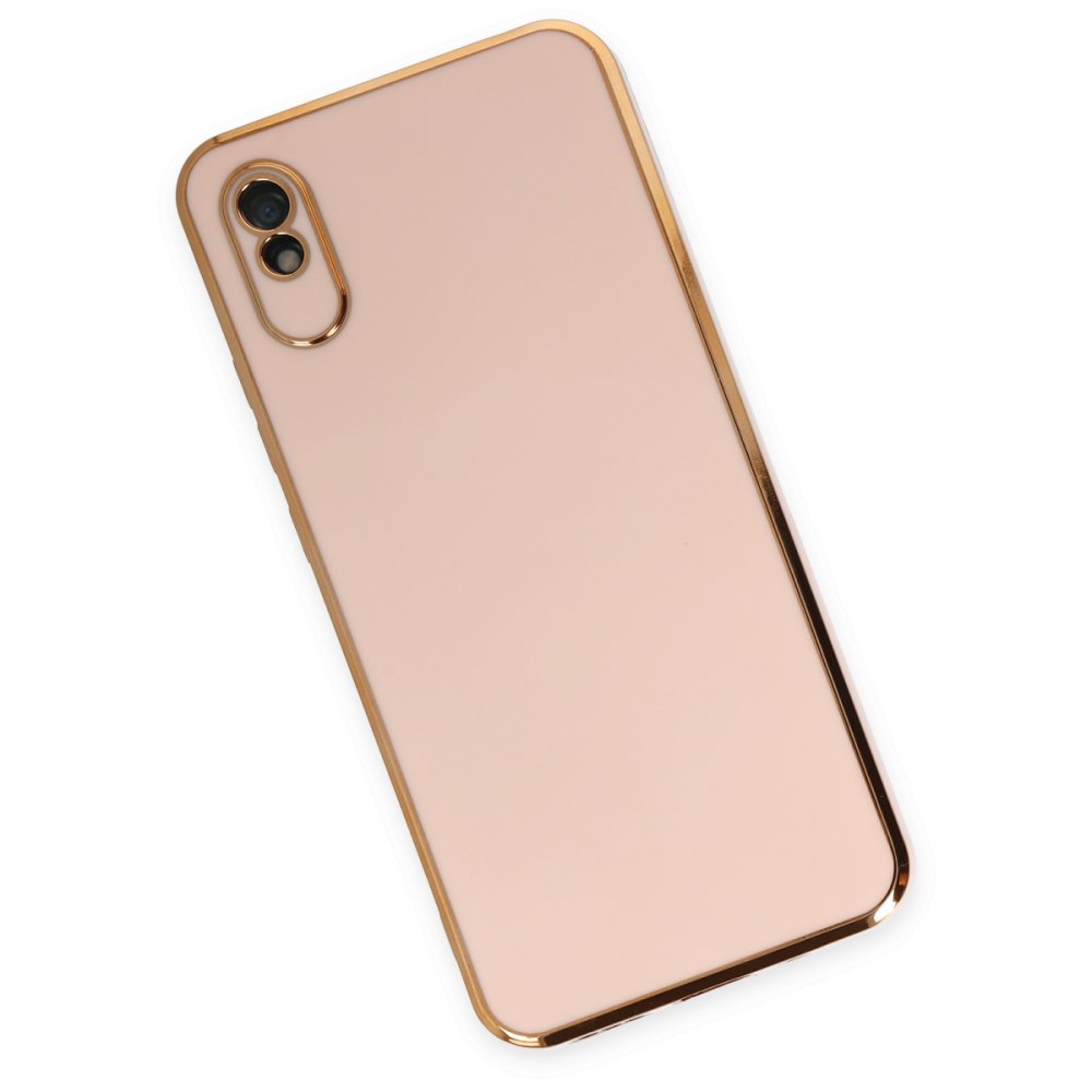 Newface Xiaomi Redmi 9A Kılıf Volet Silikon - Pembe