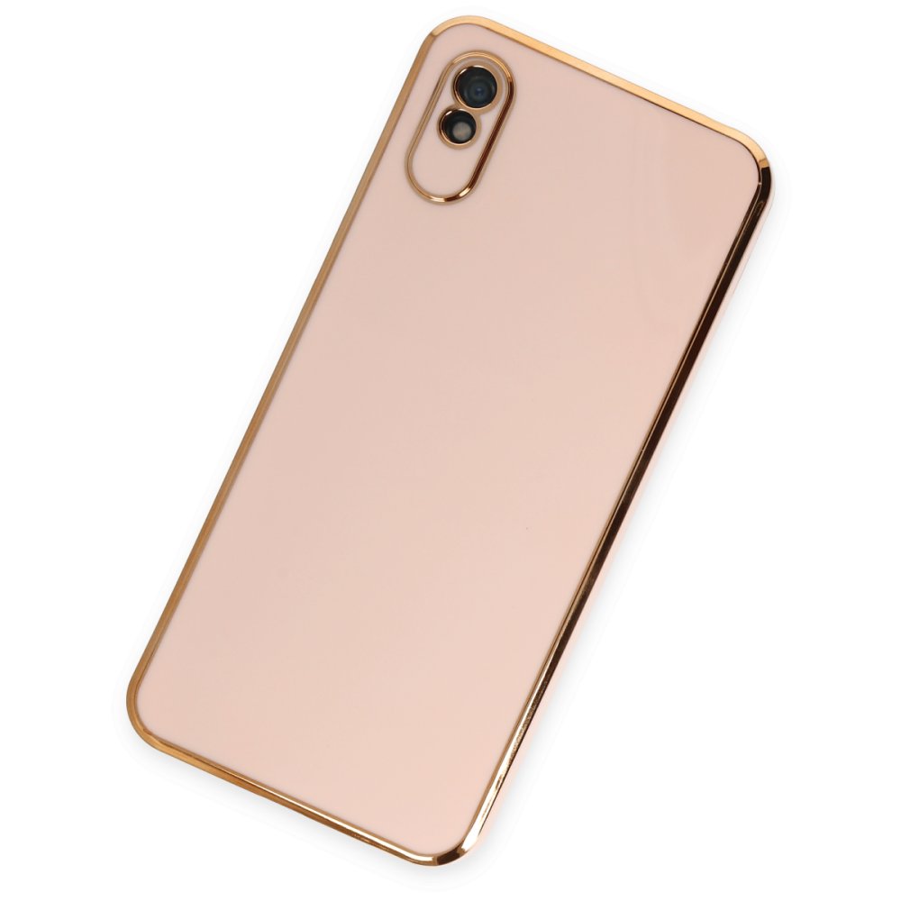 Newface Xiaomi Redmi 9A Kılıf Volet Silikon - Pembe