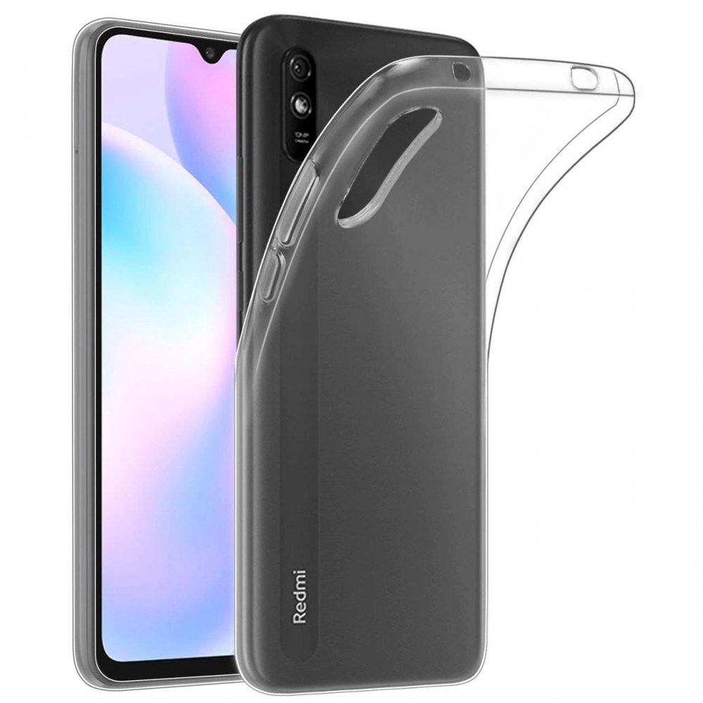 Newface Xiaomi Redmi 9A Kılıf Lüx Şeffaf Silikon - Şeffaf