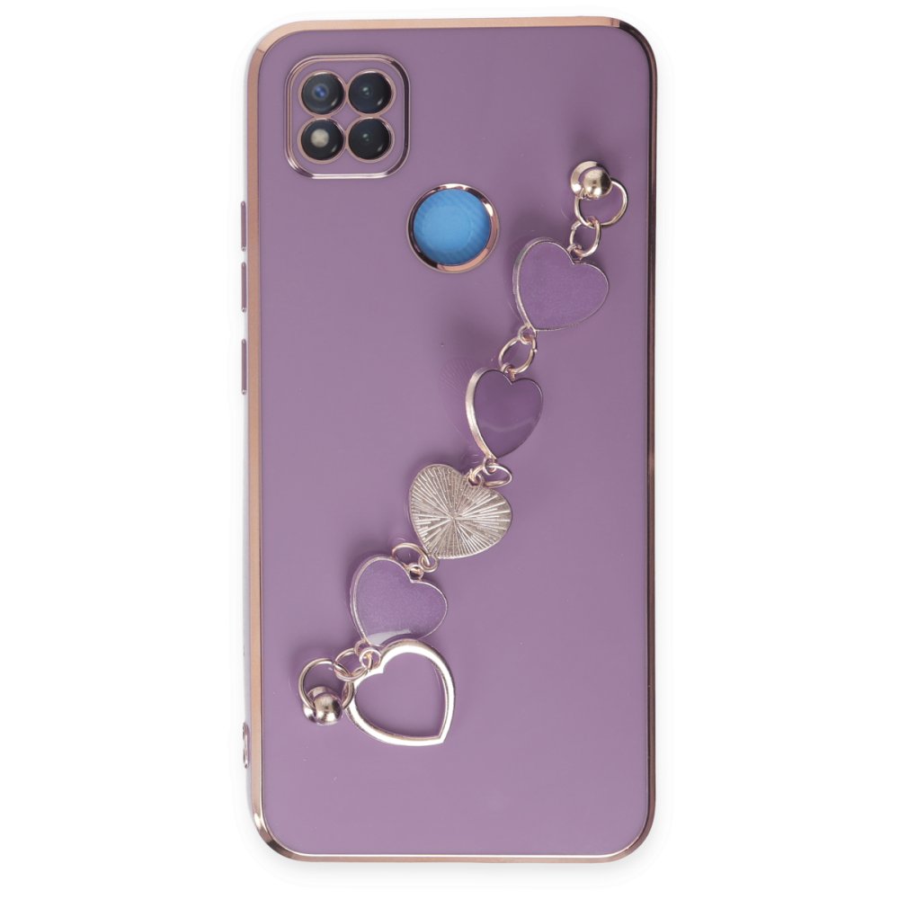 Newface Xiaomi Redmi 9C Kılıf Esila Silikon - Mor