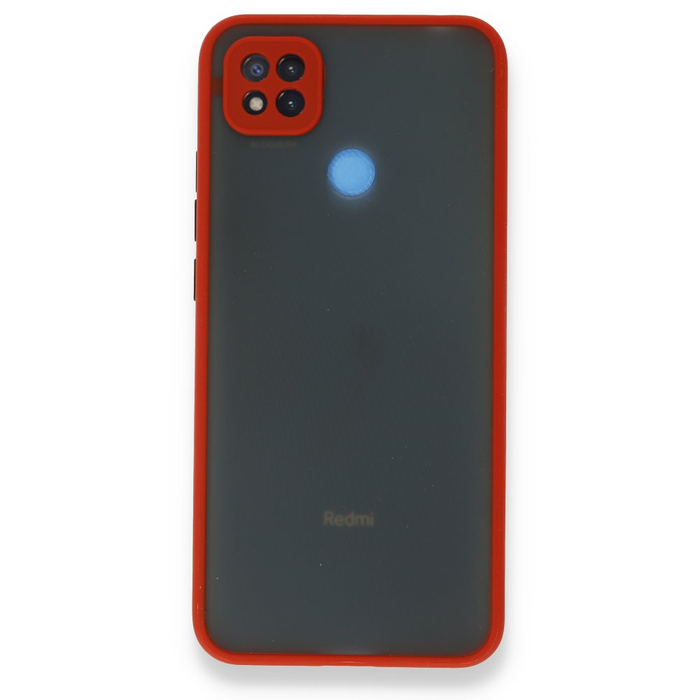 Newface Xiaomi Redmi 9C Kılıf Montreal Silikon Kapak - Kırmızı