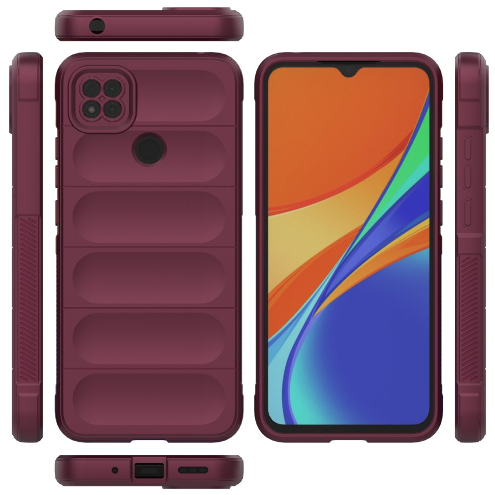 Newface Xiaomi Redmi 9C Kılıf Optimum Silikon - Bordo